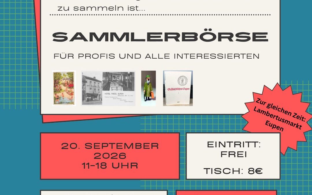 20.09.2026 – 11 Uhr Sammlerbörse